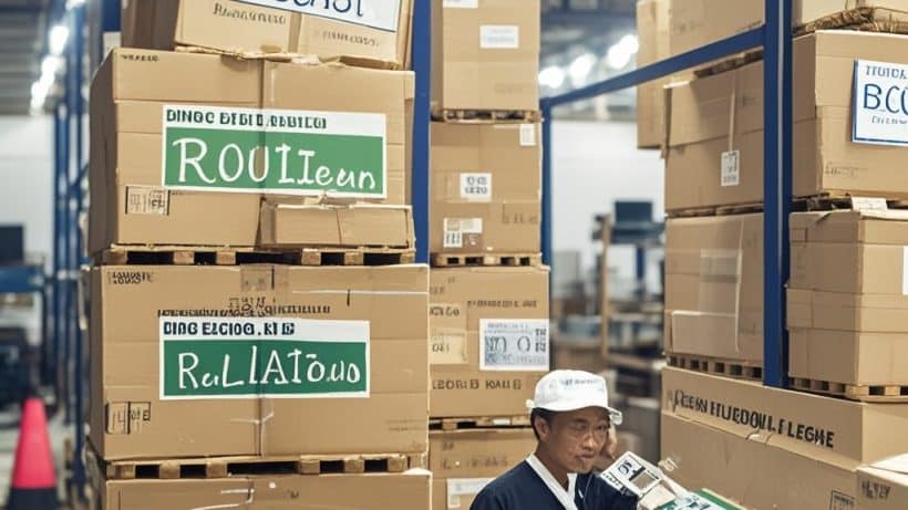 relocation and re-labeling of goods